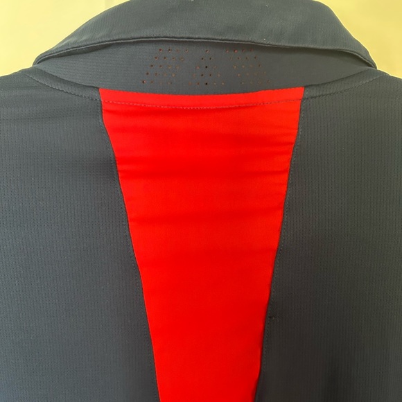 Adidas Navy Blue Polo Shirt with Red Accents Erin hills 2017 US open - Picture 6 of 7